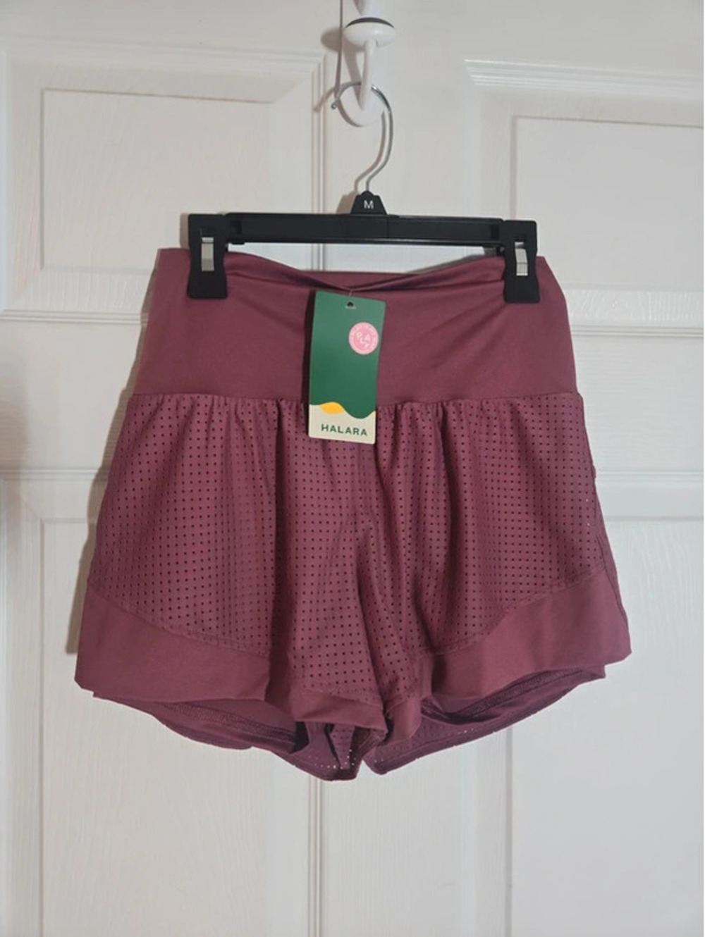 Halara mauve pink purple shorts size small new